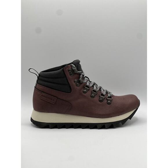 Merrell Alpine Hiker Lace Up Hiking Boots, Burgundy Womens Size 6.5 US NIB - Picture 9 of 12